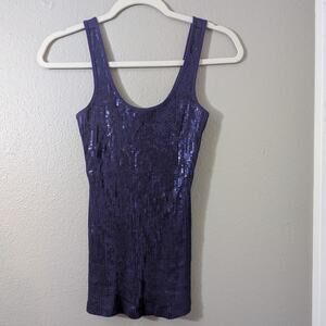 Express Sexy Basic Sequin tank Top